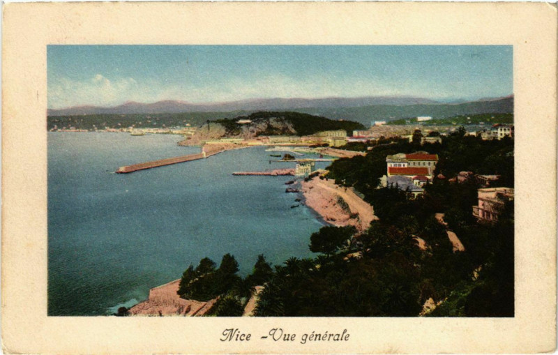 Carte postale ancienne Nice- vue generale France à Nice