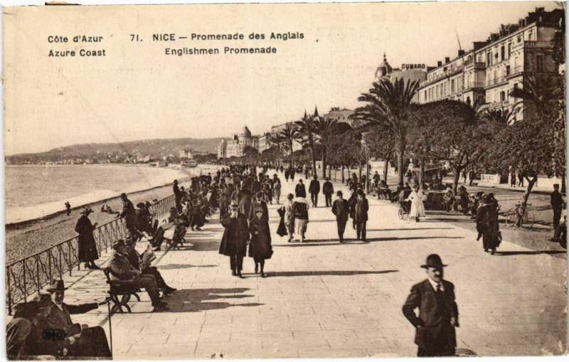 Carte postale ancienne Nice- Promenade des Anglais France à Nice