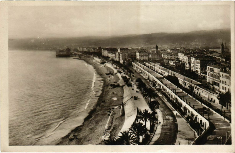 Carte postale ancienne Nice- Promenade France à Nice