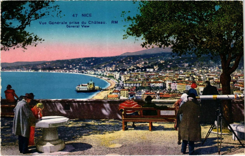 Carte postale ancienne Nice- vue generale France à Nice