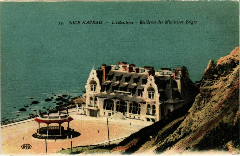 Carte postale ancienne Nice- Residence des Ministeres Belges France à Nice