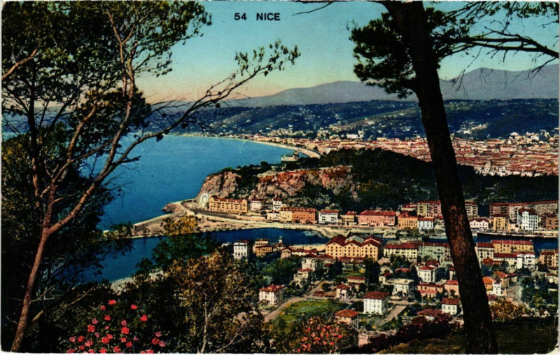Carte postale ancienne Nice- vue generale France à Nice