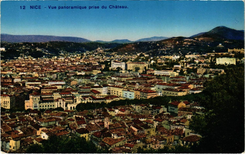 Carte postale ancienne Nice- vue panoramique France à Nice
