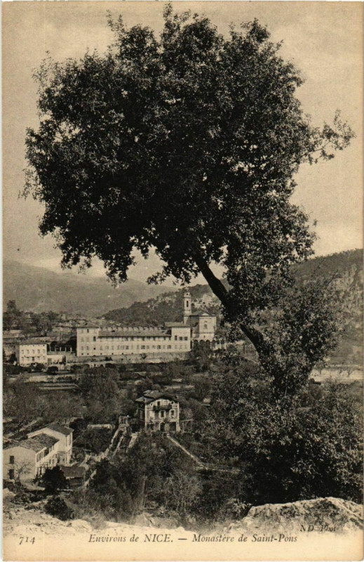 Carte postale ancienne Nice- Monastere de Saint Pons France à Nice