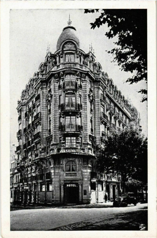 Carte postale ancienne Nice- Hotel Washington France à Nice