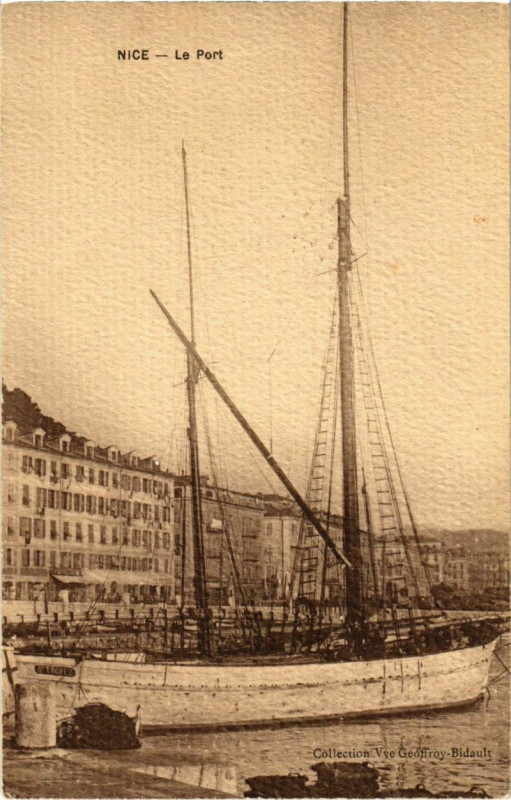 Carte postale ancienne Nice- Le Port France à Nice