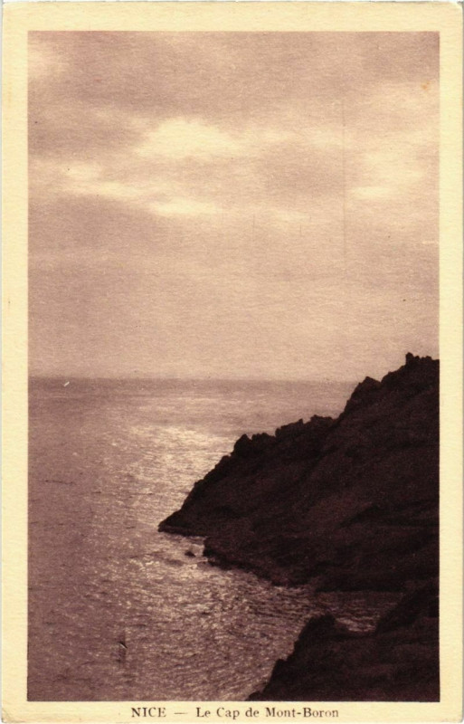 Carte postale ancienne Nice- Le Cap de Mont Boron France à Nice