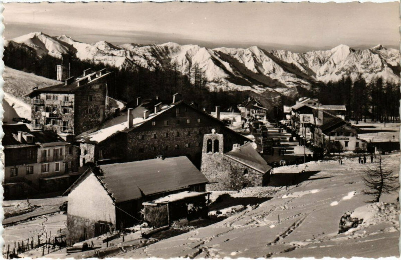 Carte postale ancienne Valberg - Le Col et la Chaine du Saint Honorat
