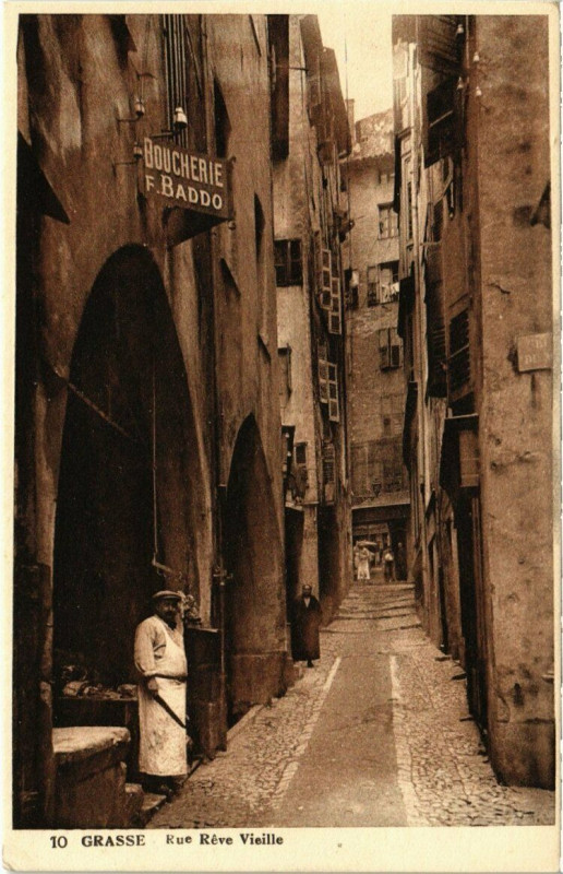 Carte postale ancienne Grasse - Rue Réve Vieille à Grasse