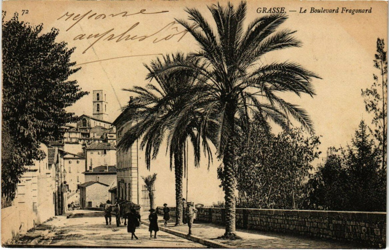 Carte postale ancienne Grasse - Le Boulevard Fragonard à Grasse