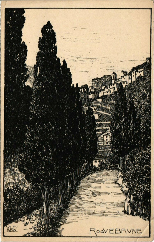 Carte postale ancienne Roquebrune