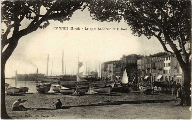 Carte postale ancienne Cannes Le Quai St-Pierre Alpes-Maritimes à Cannes