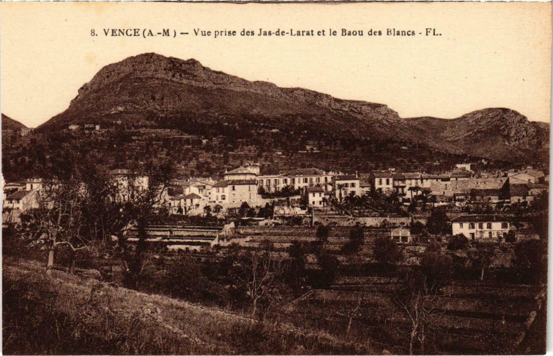 Carte postale ancienne Vence Vue prise Alpes-Maritimes à Vence