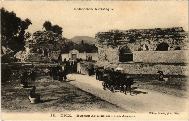 Carte postale ancienne Nice Ruines de Cimiez Alpes-Maritimes à Nice