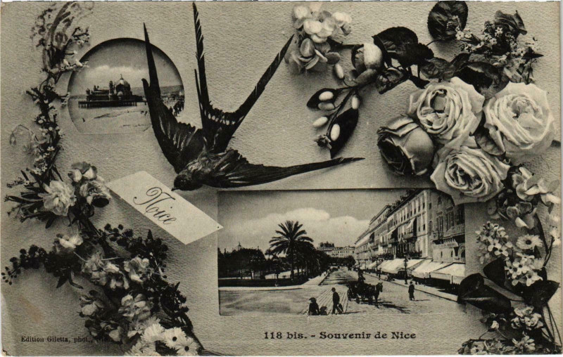 Carte postale ancienne Souvenir de Nice Alpes-Maritimes à Nice