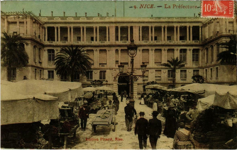 Carte postale ancienne Nice (Dep.06) La Préfecture à Nice
