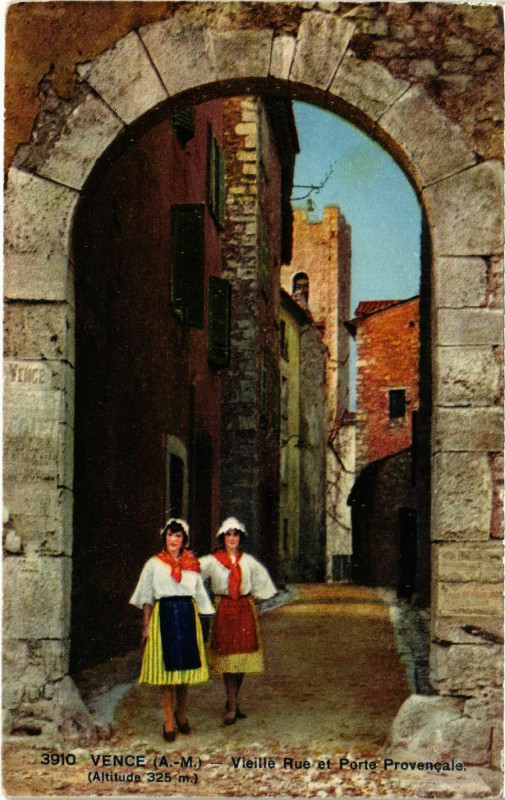 Carte postale ancienne Vence Vieille Rue à Vence