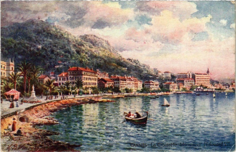 Carte postale ancienne Cannes La Croisette à Cannes