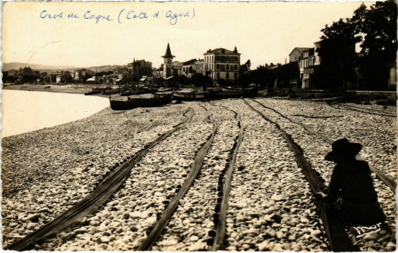 Carte postale ancienne Cros de Cagnes La Plage