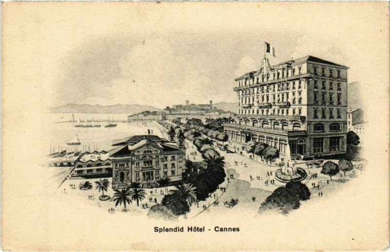 Carte postale ancienne Cannes Splendid Hotel à Cannes