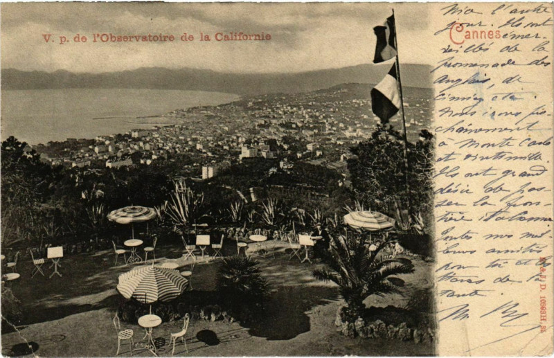 Carte postale ancienne Cannes Vue Générale à Cannes