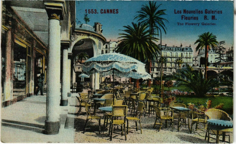 Carte postale ancienne Cannes Les Nouvelles Galeries à Cannes