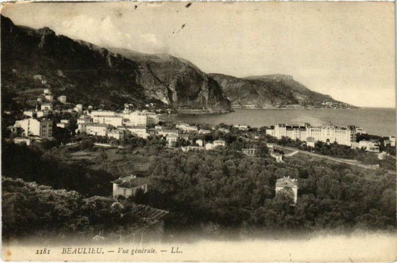 Carte postale ancienne Beaulieu Vue Générale