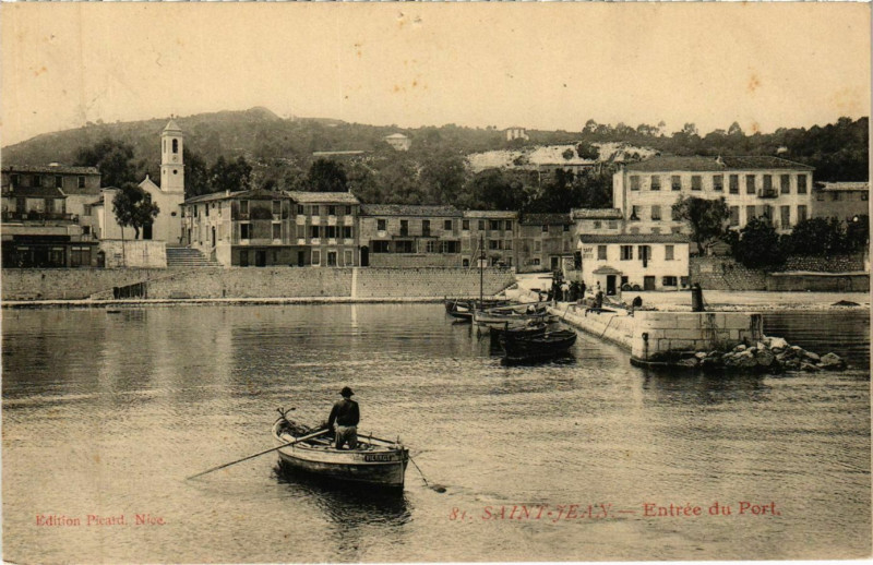 Carte postale ancienne St. Jean Entrée du Port