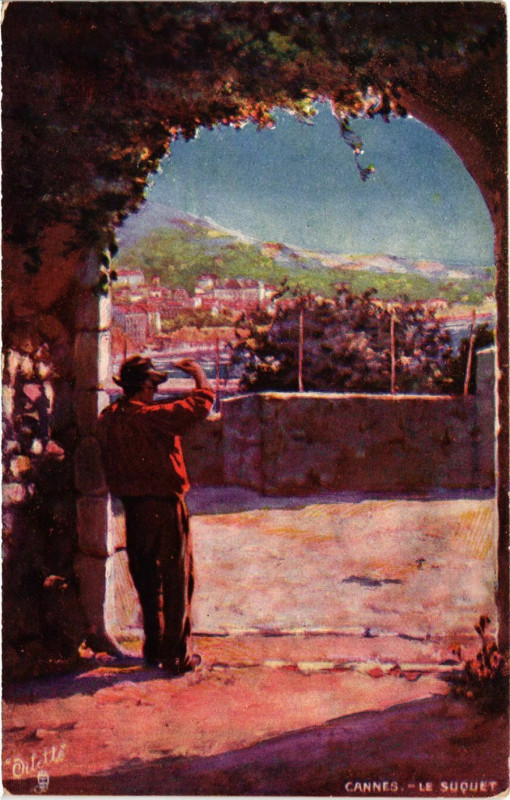 Carte postale ancienne Cannes Le Suquet à Cannes