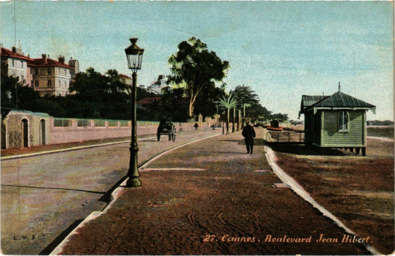 Carte postale ancienne Cannes Boulevard Jean Hibert à Cannes