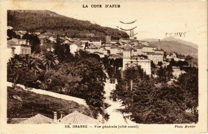 Carte postale ancienne Grasse Vue générale à Grasse