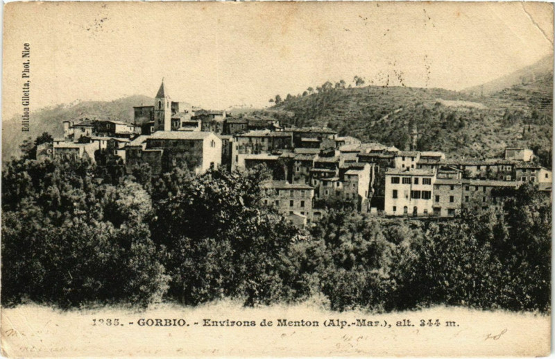 Carte postale ancienne Gorbio à Gorbio