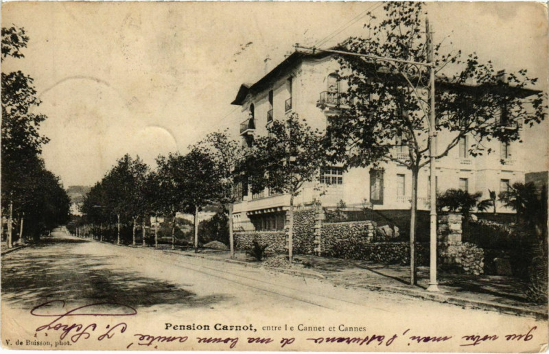 Carte postale ancienne Pension Carnot