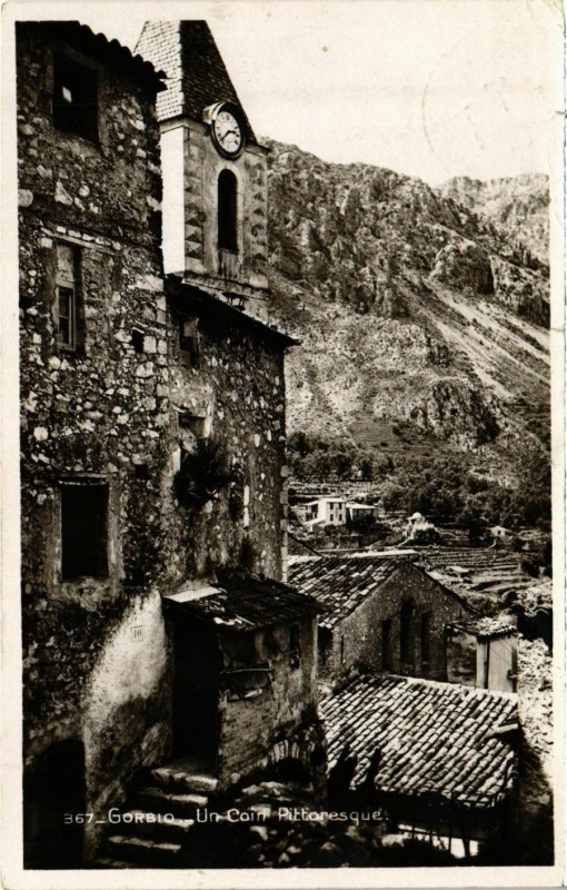 Carte postale ancienne Gorbio Un Coin Pittoresque à Gorbio