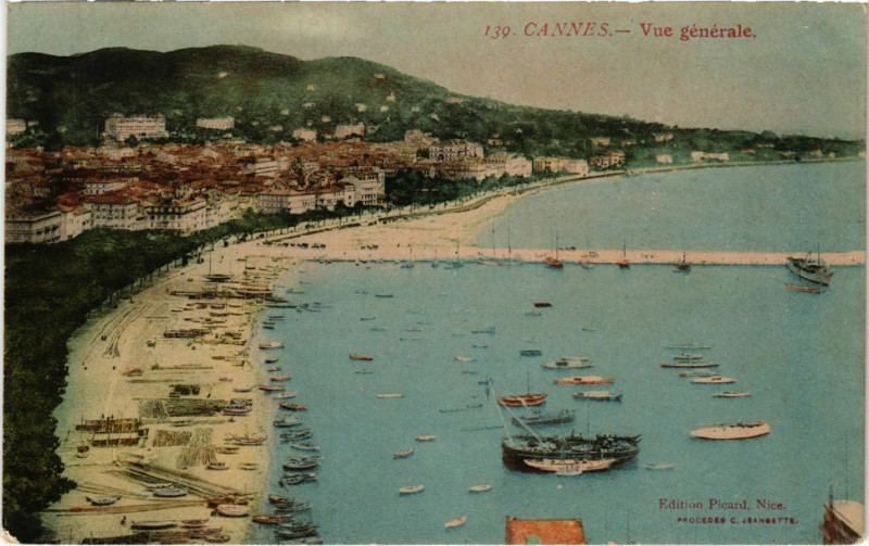 Carte postale ancienne Cannes Vue Generale à Cannes