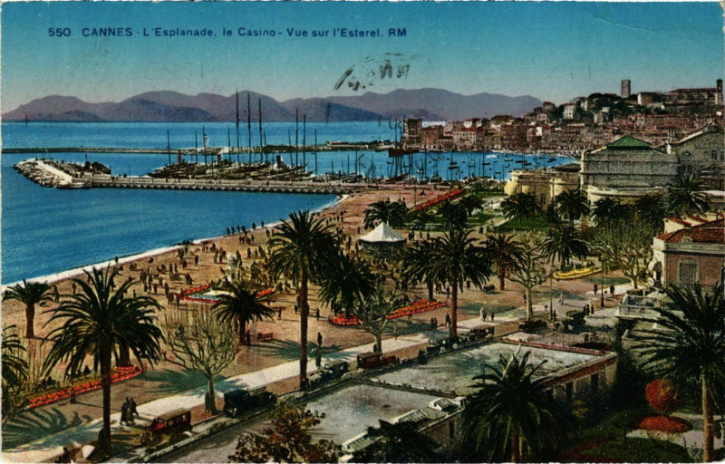 Carte postale ancienne Cannes L'Eslanade le Casino à Cannes