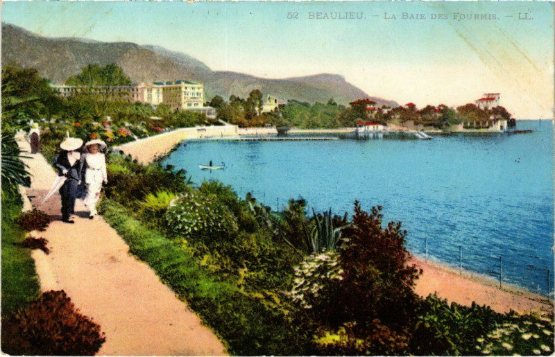 Carte postale ancienne Beaulieu La Baie des Fourmis