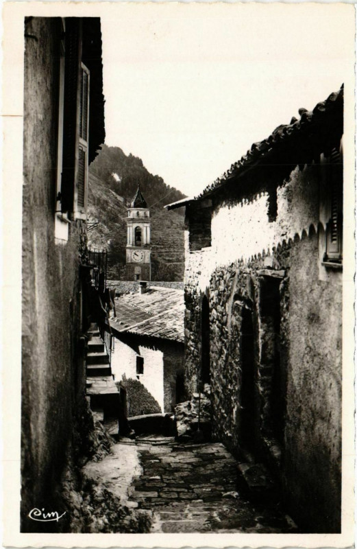 Carte postale ancienne Lucéram Vieilles Rues à Lucéram