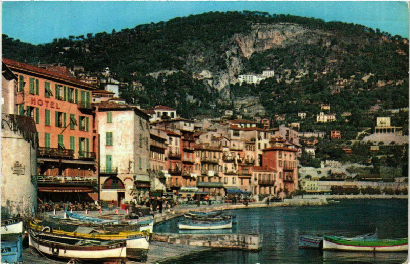 Carte postale ancienne Villefrance- La baie France