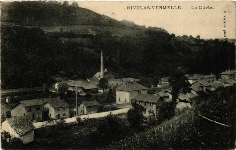 Carte postale ancienne Nivolas-Vermelle - Le Curtet France à Nivolas-Vermelle