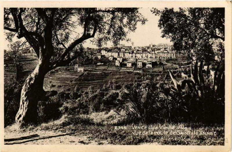 Carte postale ancienne Vence- La Vieille ville France à Vence