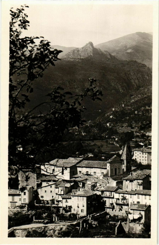 Carte postale ancienne Sospel- Echappee sur le Village France à Sospel