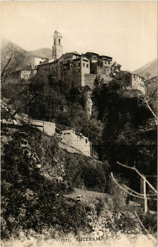 Carte postale ancienne Luceram France à Lucéram