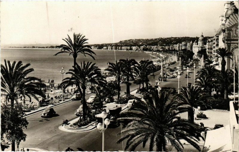 Carte postale ancienne Nice- La Promenade des Anglais France à Nice
