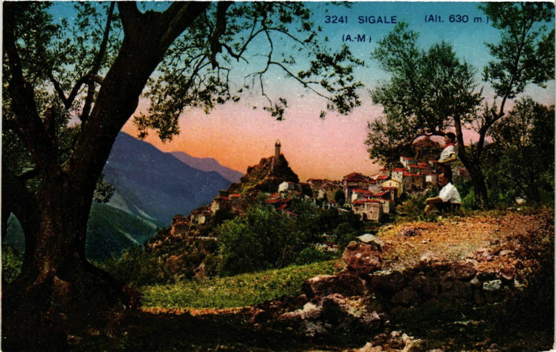Carte postale ancienne Vallee de l'Esteron France
