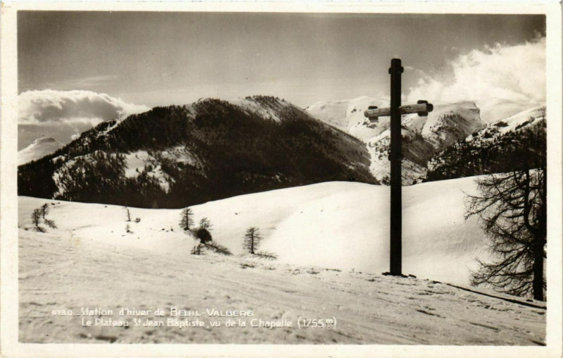 Carte postale ancienne Station d'hiver de Beuil-Valberg France à Beuil