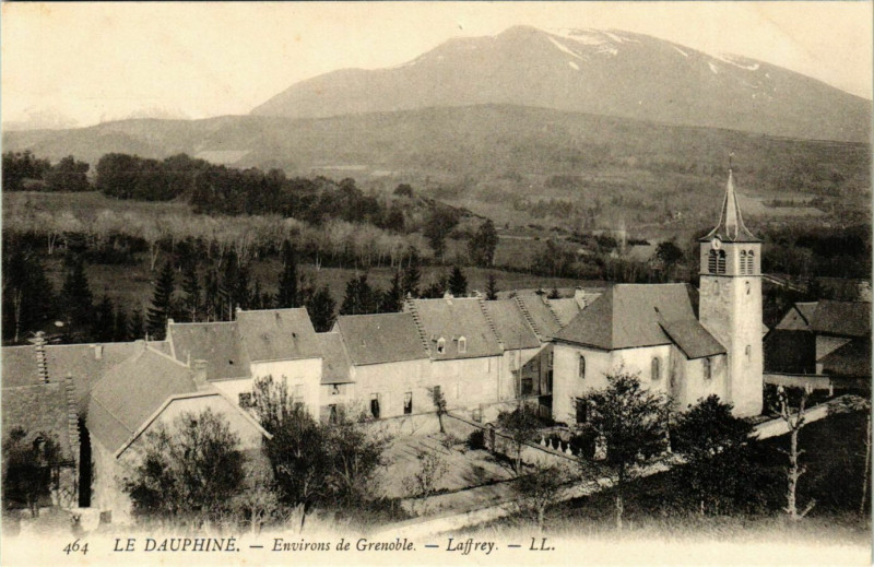 Carte postale ancienne Laffrey - Vue - View - Environs de Grenoble France à Laffrey