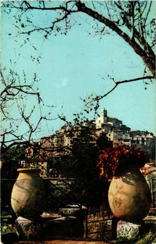 Carte postale ancienne Berre les Alpes- Panorama unique France à Berre-les-Alpes
