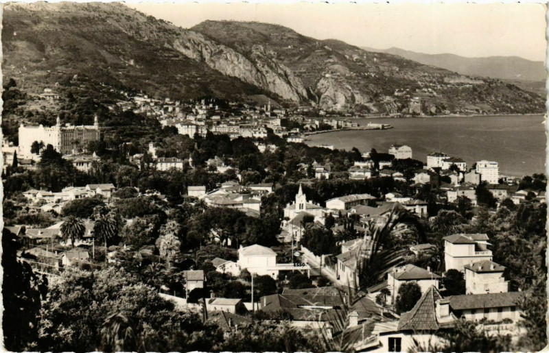 Carte postale ancienne Roquebrune- Quartier de Carnoles France