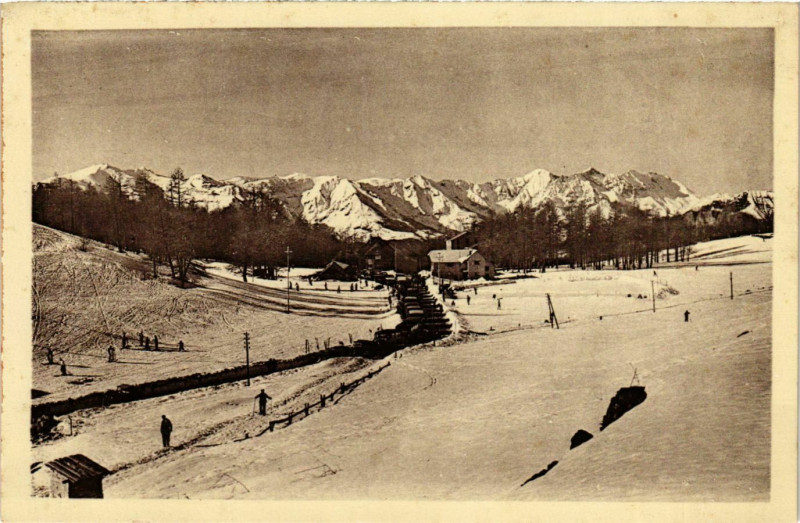 Carte postale ancienne Beuil- Les Alpes et le Col de Valberg France à Beuil